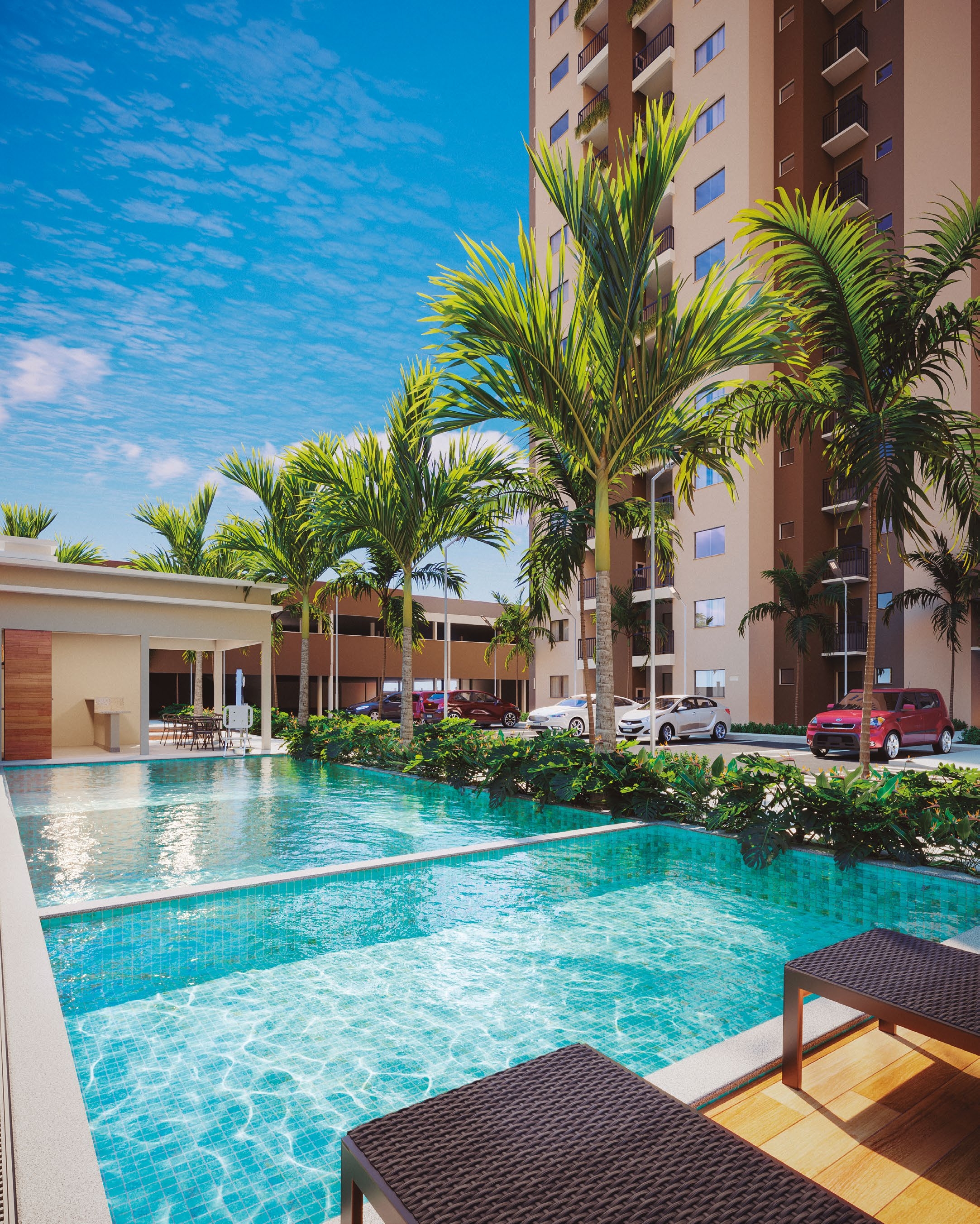 Quiosque Gourmet com churrasqueira a carvão